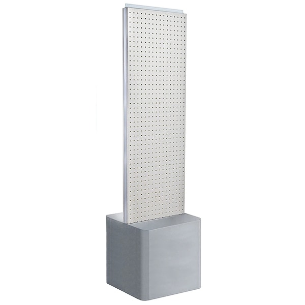 Two-Sided Pegboard Floor Adjustable DisplayPanel Size: 16"W x 60"H